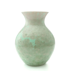 Simon Pearce Large Curio Crystalline Vase - Jade