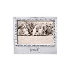 Mariposa Beaded "Family" 4 x 6 Frame