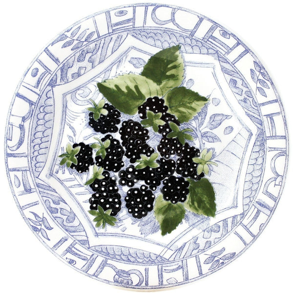 Gien Oiseau Fruit Blackberry Dessert Plate