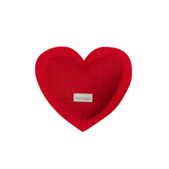 Elizabeth W. Lavender Heart Sachet - Red