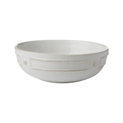 Juliska Berry & Thread French Panel Whitewash Coupe Pasta Bowl