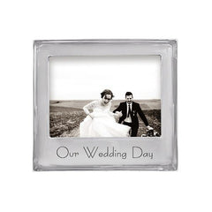 Mariposa Statement "Our Wedding Day" 5 x 7 Frame