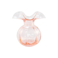 Vietri Hibiscus Glass Pink Bud Vase