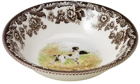 Spode Woodland Ascot Cereal Bowl (Flat Coated Pointer)