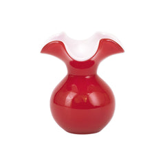 Vietri Hibiscus Glass Red Small Vase