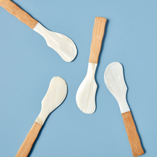 Shell & Bamboo Spreaders Set of 4