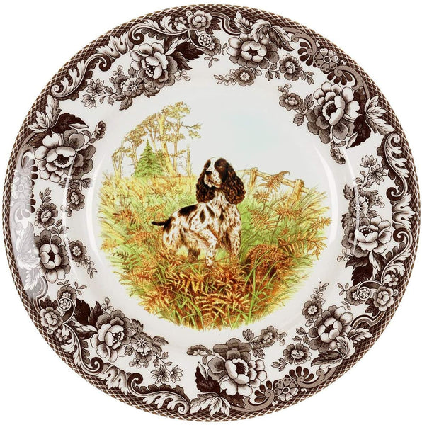 Spode Woodland Dinner Plate (English Springer Spaniel)