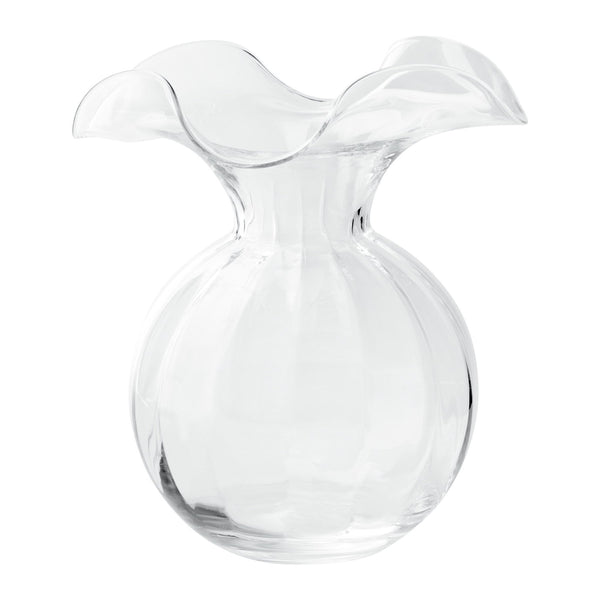 Vietri Hibiscus Glass Clear Medium Vase